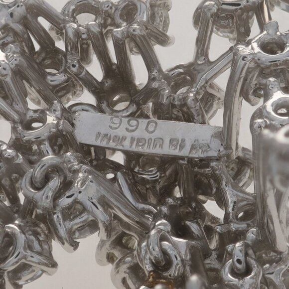 Platinum Diamond Vintage Bow Brooch Marq & Cush 19.15ctw PGS Handmade Ribbon Pin - Picture 5 of 7